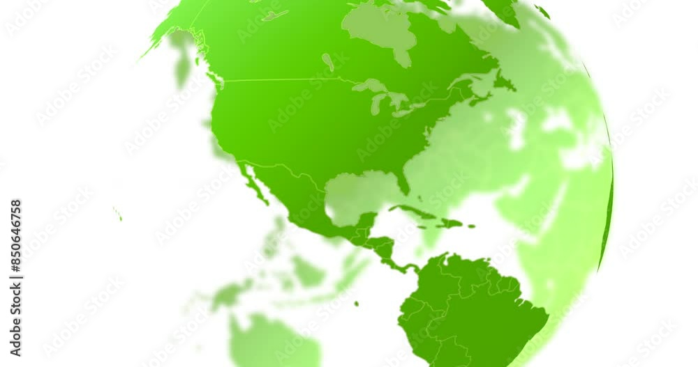 Poster planet, world and isolated digital map of earth with global network, population connection and spin.