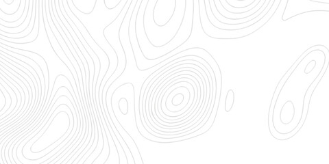 Topographic map background geographic line map with seamless ornament design. The black on white contours topography stylized height of the lines map.