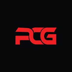 PCG Letter Initial Logo Design Template Vector Illustration
