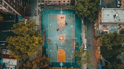 Neighborhood Street Basketball Courts