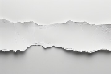 Torn white paper with rough, jagged edges and a minimalistic look