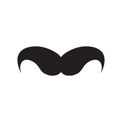 Obraz premium Moustache Icon Vector Illustration Flat Design