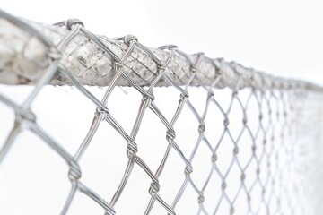 Close Up of White Rope Net With Knots