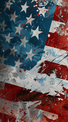 Naklejka premium Independence Day Background. 4th Of July. Eagle. USA Flag. Background