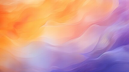 Obraz premium Soft Gradient Abstract Painting With Pastel Colors of Orange, Pink, and Purple, Evoking a Calming Atmosphere. Generative AI