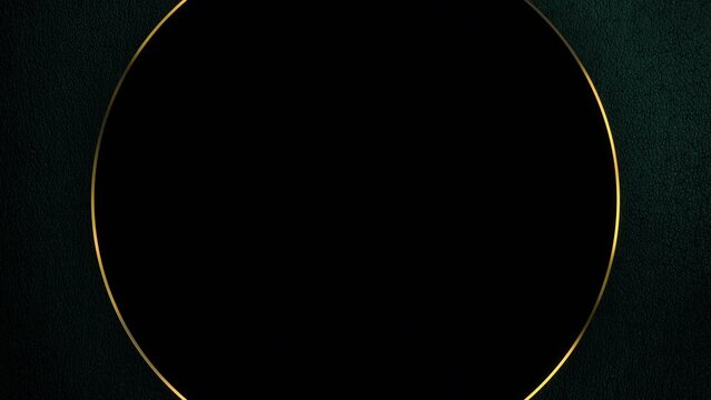 Black luxury background with golden ribbon elements and glitter light effect decoration. Abstract Royal glossy gold backdrop for cosmetics product presentation or event promo show concept. Copy space