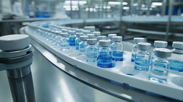 Bottling And Packaging Of Sterile Medical Products. Pharmaceutical Industry Product Line