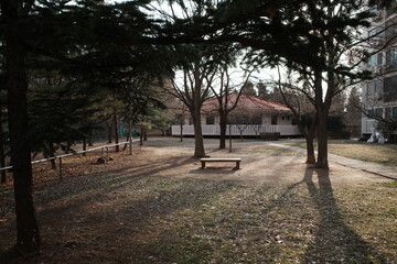 Seoul, Korean Stadium and Apartment and Park