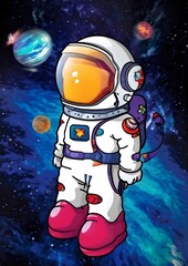 astronaut in space