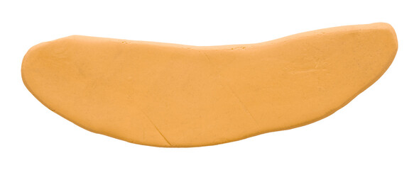 Plasticine is an orange brush isolated on a transparent background.