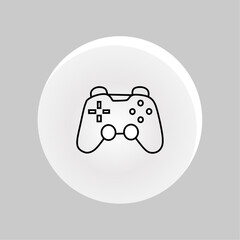 Icon Vector Joy Stick Color W...