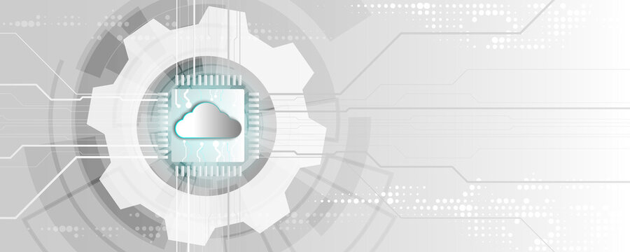 Technology background image of network communication and cloud storage concepts