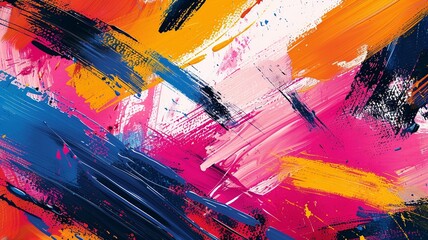Experience a burst of creativity with this original abstract pop art paint brush pattern background