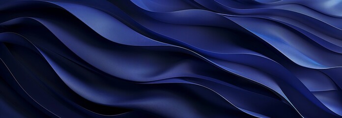 Obraz premium abstract blue background made of waves .Generative AI