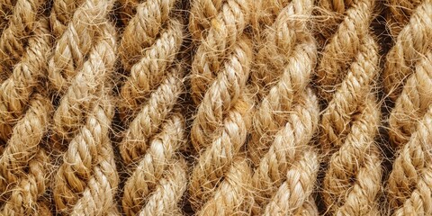 Fototapeta premium Close-Up of Intertwined Rope Texture