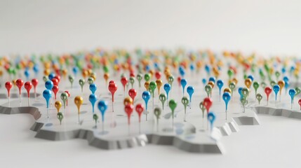 Obraz premium 3d business growth illustration isolated on white background