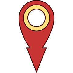 Retro Location Icon