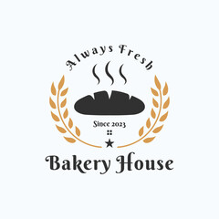 Bread Badge Template or Bread Logo Icon.