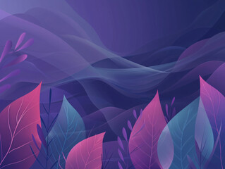 night leaves and waves