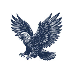 Eagle Vector, eagle silhouette, eagle Vector drawing