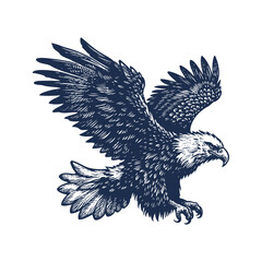 Eagle Vector, eagle silhouette, eagle Vector drawing