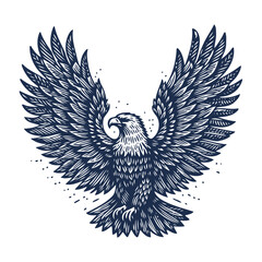 Eagle Vector, eagle silhouette, eagle Vector drawing