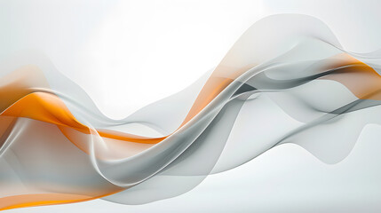 orange and gray wave flow