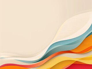 colorful wave layers