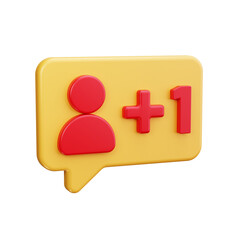 Fototapeta premium subscriber 3d render icon