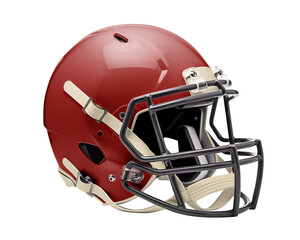 Fototapeta premium American football helmet png, transparent background