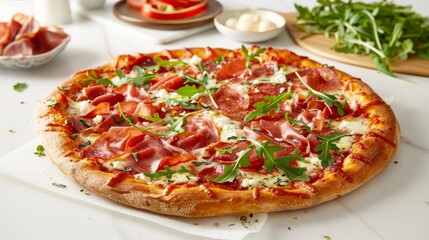 Delicious Prosciutto and Arugula Pizza