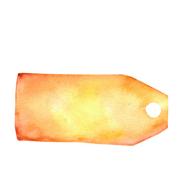 Vintage blank tag with a rustic design, A piece of brown paper suitable for crafts, gifts, scrapbooking, and card making purposes