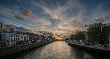 Fototapeta premium im Zentrum von Dublin