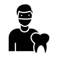 Dentist Glyph Icon