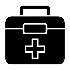 Obraz premium First Aid Kit Glyph Icon