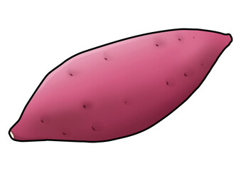 さつまいものイラスト（主線あり