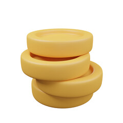 3d icon of arcade coin