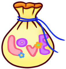 LOVE Cookie Bag Clip Art 