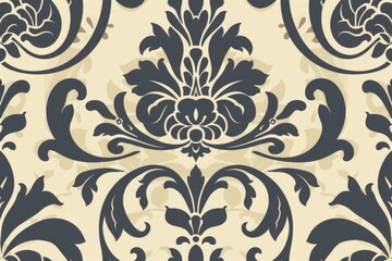 Fototapeta premium Elegant Floral Damask Pattern