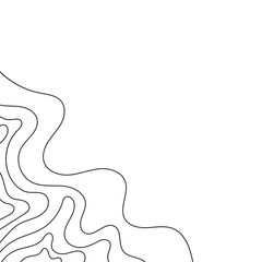 Topographic Line Corner