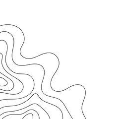 Topographic Line Corner