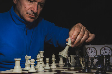 Man playing chess
