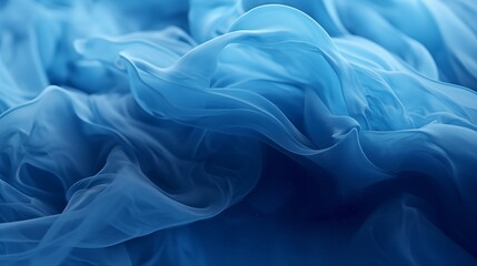 Fototapeta premium Spectacular image of blue liquid ink churning together , with a realistic texture and great quality.