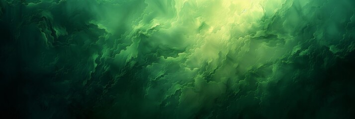 Obraz premium abstract green background with blurred light and dark green tones