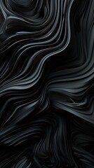 Abstract Black Liquid Swirling Pattern
