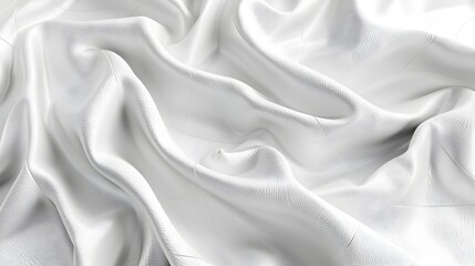 Obraz premium Pristine White Leather Texture for Luxury Fashion Backgrounds
