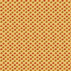 Halloween retro pumpkins pattern illlustration