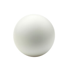 Minimalist image of a plain white sphere isolated on a clean white background. Perfect for design and creative projects.