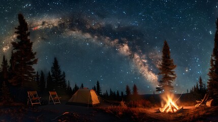 Camping Under The Milky Way