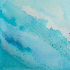 Abstract Blue Watercolor Background